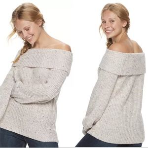 American Rag Off Shoulder Pullover Sweater